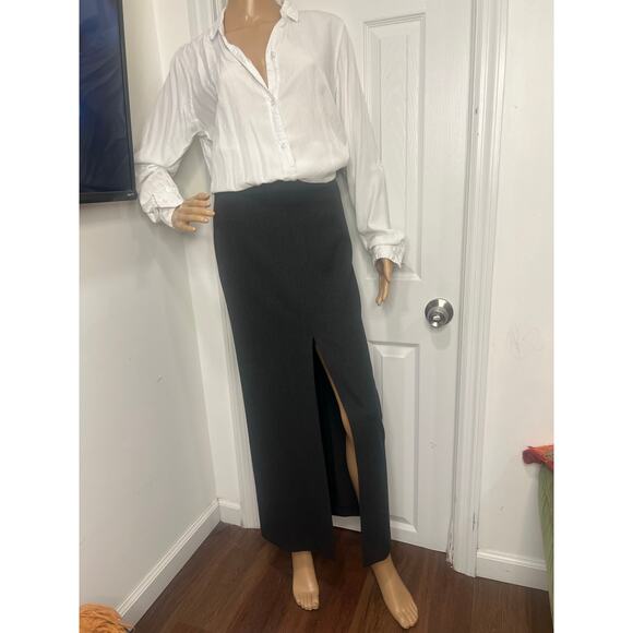 Women’s Vertigo Maxi long Front Split Pencil Skirt 4 Corp core Business Casual - Picture 7 of 8